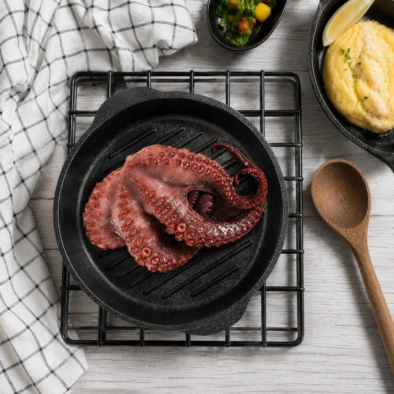 paso 2 medio pulpo plancha